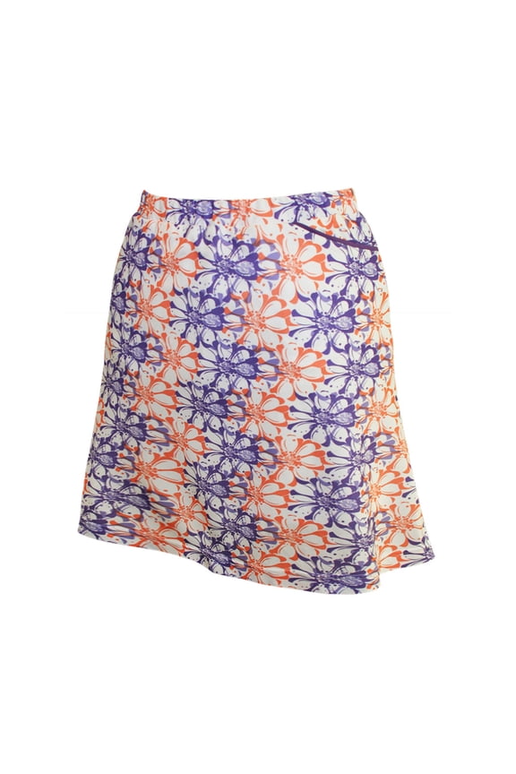 Women's Floral Stamp Print Knit Skirt #2915