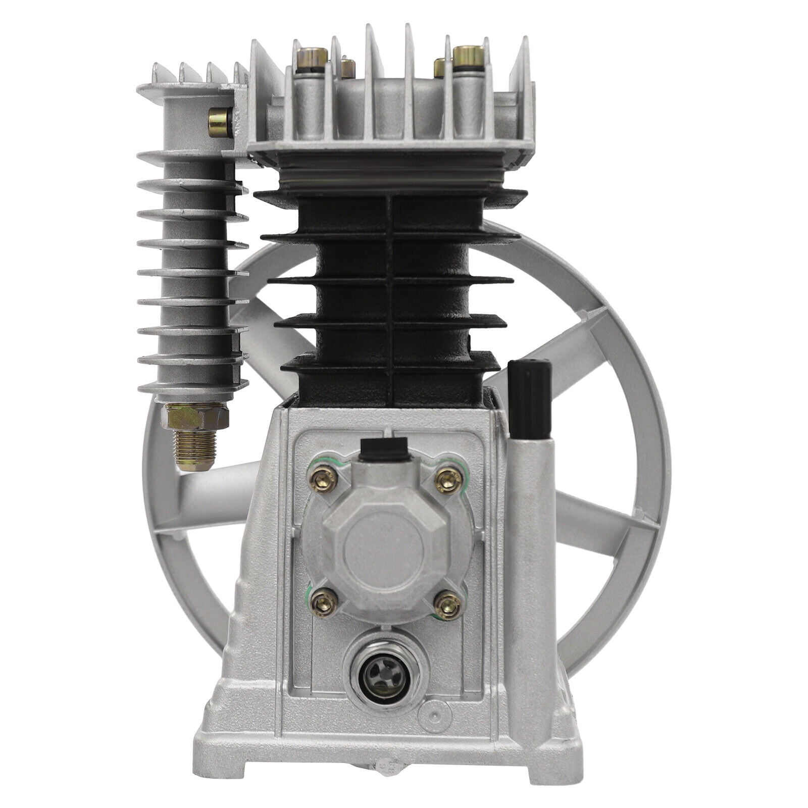 Air Compressor Pump, Industrial 2HP 2.2KW 250L/min Air Compressor, Twin Cylinder Piston Pump Air Compressor Head Pump Head