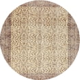 thumbnail image 1 of Ahgly Company Machine Washable Indoor Round Contemporary Khaki Gold Area Rugs, 3' Round, 1 of 7