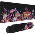 thumbnail image 1 of Trippy Mushroom Gaming Mouse Pad XL, Extended Stitched Edges Mousepad, Large Mouse Mat Desk Pad, Long Non-Slip Rubber Base Mice Pad（31.5x12 Inch）, 1 of 6