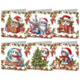 thumbnail image 2 of Tarjetas Felicitación Con Pintura Diamantes Navideñas Artísticas (perro Y Gato) 6 Uds., 2 of 5