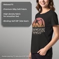 thumbnail image 6 of Netflix Women's Stranger Things Mind Flayer Sunset Chrome Logo T Shirt, 6 of 10