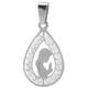 thumbnail image 1 of Colgante de la Virgen María, color exquisito, estilo gota de agua, duradero, de acero de titanio, colgante de Madre de Dios para mujer, plata cristiana, 1 of 14