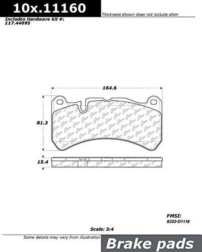 Centric 104.11160 Posi Quiet Semi Met Pads