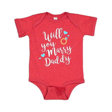 

Inktastic Will You Marry Daddy-ring White Gift Baby Boy or Baby Girl Bodysuit