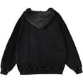 thumbnail image 3 of YATELLE Mens Hoodies Pullover Vintage Hooded Sweatshirt Washed Hoodie Oversized Heavyweight Streetwear Cotton Sweatshirt, 3 of 5
