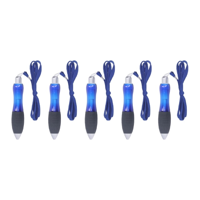 5 bolígrafos gruesos y pesados, con agarre ancho, ideales para personas con Parkinson o artritis (color azul).