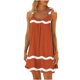 thumbnail image 1 of Vestido de Verano para las Mujeres Impreso sin Mangas Cuello Redondo, Suelto de Rodilla de Longitud Vestido Casual para la Primavera, 1 of 5
