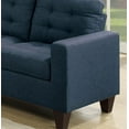 thumbnail image 5 of Modular Sectionals Living Room Sectional Sofa Modern Navy 4pcs Set Polyfiber Tufted Love-seat Corner Wedge Armles Chair, 5 of 7