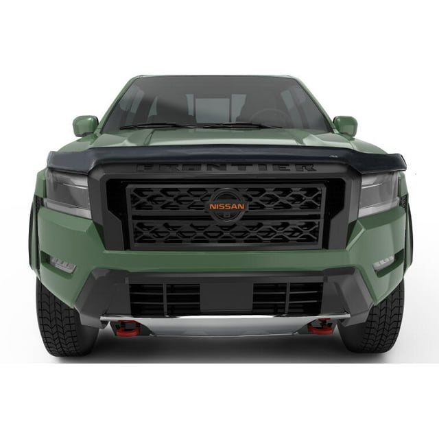 Fits 2022-2023 Nissan Frontier Auto Ventshade Bug Shield 25975 Bugflector II; High Profile; Dark Smoke; Acrylic