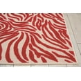 thumbnail image 4 of Nourison Aloha Indoor/Outdoor Red 5'3" x 7'5" Area Rug, (5x7), 4 of 7