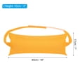 thumbnail image 2 of Uxcell Outdoor Chaise Pillows, Waterproof Resistant with Adjustable Elastic Strap for Chair, 2 Pack Yellow, 2 of 7