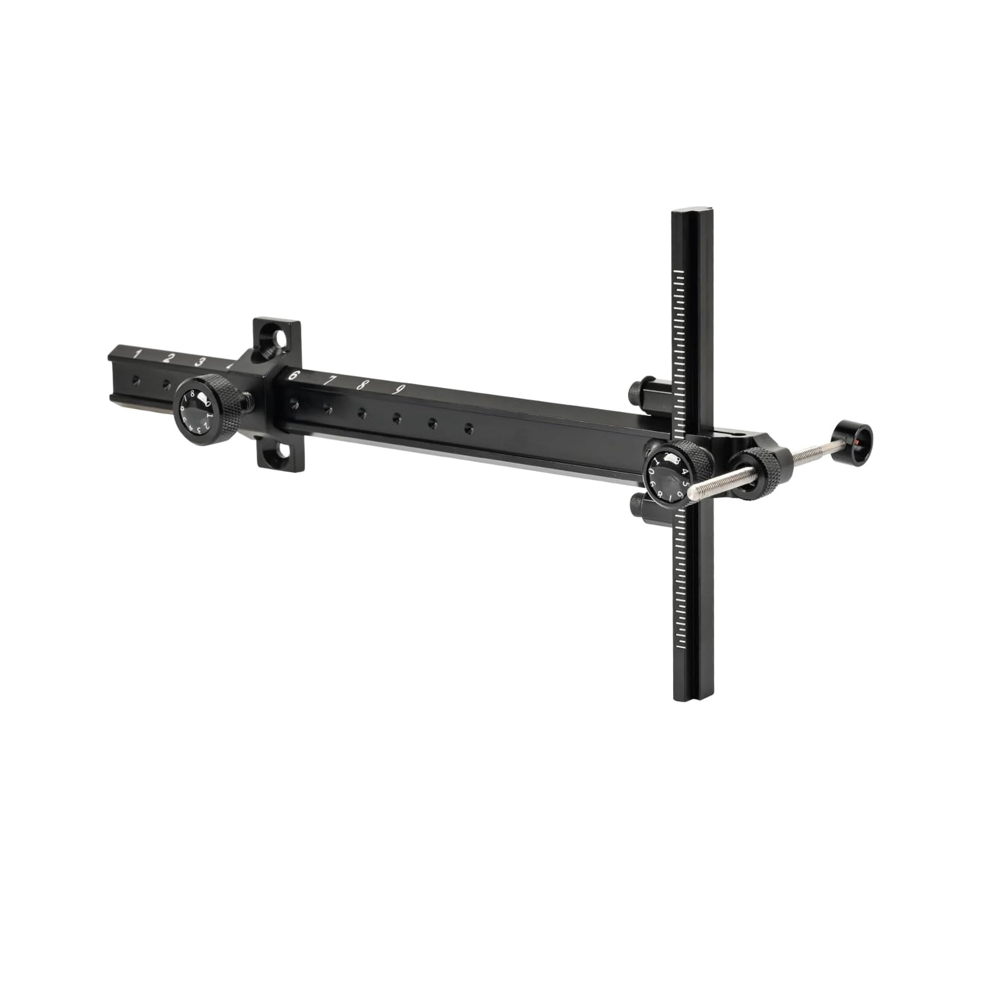 BPPEG Archery Recurve Bow Sight T-Shaped Bow Sight for Shooting Practice Aluminum 4-Way Adjustment Precise Clear Scale Easy to Install and Use Target Hunting Shooting Practice