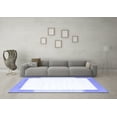 thumbnail image 3 of Ahgly Company Indoor Square Solid Blue Modern Area Rugs, 5' Square, 3 of 4