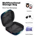 thumbnail image 4 of Snowflakes Period Pouch: Stylish Sanitary Napkin Bag, Travel Pouch Necklace, and Makeup Travel Bag - Organize and Carry Your Feminine Hygiene Items with Ease 4.7x6.6x6.6 in, 4 of 6