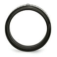 thumbnail image 2 of Stainless Steel Polished and Brushed Black IP-plated 2pt. Diamond 8mm Band, 2 of 8