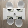 thumbnail image 3 of Ambesonne Truck Place Mats Set of 4, Halftone Monster Pickup, Standard Size, Ivory Blue Black, 3 of 4