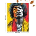 thumbnail image 3 of Jimi Hendrix Canvas Art, Vibrant Rock Legend Design, Music Lover Gift and Music Room Decor, 3 of 8