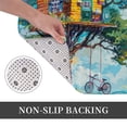 thumbnail image 6 of Pofeuu Whimsical Treehouse Painting Print Flannel Doormats Rug16"x24"Rug Washable Doormats Indoor Outdoor Rugs for Layered Front Door Mats, Porch, Kitchen, Entryway, 6 of 7