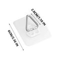 thumbnail image 6 of Yooshoverk Adhesive Hooks Triangle Plate Hangers Picture Hanging Kit Self-Stick Decor Solve Wall Damage for Hanging Frames or Art Easy Installation, 6 of 9
