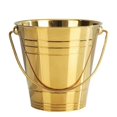 thumbnail image 1 of Cubo de aceite de acero inoxidable, cubo portátil para acampar al aire libre, cubo de hielo, cubo de cerveza chapado en oro, cubo de hielo de acero inoxidable, 1 of 4