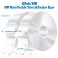 thumbnail image 4 of ICERUN 2026 New 32.8Ft Double Sided Tape Heavy Duty, 2 Sided Mounting Nano Tape, Clear Double Sided Tape Roller for Home, Office, Craft, Diy Projects, 4 of 7