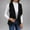 46#Black, variant on Dwaogom Womens Plush Solid Color Winter Double-sided Velvet Sleeveless Jacket Sleeveless Hooded Casual Jacket
