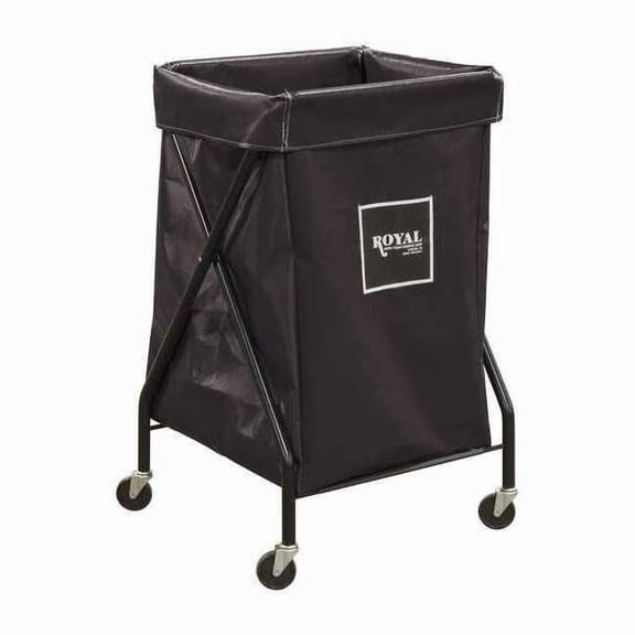 Royal Basket Trucks X-Frame Cart,6.7 cu. ft.,Black,Vinyl G06-KKX-XFA-3ONN