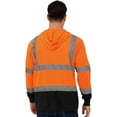thumbnail image 4 of ProtectX 3-Pack High Visibility Heavy-duty Long Sleeve Reflective Safety T-Shirt with hat, Type R Class2, Orange - XX-Large, 4 of 5