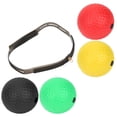 thumbnail image 4 of Pelota de boxeo de 4 bolas con respuesta de respuesta, ajustable, de goma espuma de PU, equipo de fitness, 4 of 14