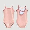 thumbnail image 2 of LLYwey Girls Sleeveless Cami Bodysuit - Toddler Girls Dance Leotards - Kids Spaghetti Strap Sleeveless Gymnastics Camisole Leotard Undergarment, T-9, Pinks, 12T, 2 of 3