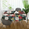thumbnail image 3 of Yayeee Tablecloths 60" x 108" Rectangle Wrinkle Resistant Party Table Cover, Black Lucky Cat, 3 of 8