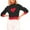 Black, variant on Tbopshirt Womens Sweaters,Fall Knitted Sweaters for Women,Cowl Neck Long Sleeved Half High Neck Heart-shaped Color Blocked Knit Sweater Top
