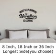 thumbnail image 2 of Must Keep Running The Marathon Is Coming Classic Training Wall Decals for Walls Peel and Stick wall art murals Black Medium 18 Inch, 2 of 2