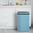 thumbnail image 2 of BIQWBIC 13 Gallon Tall Kitchen Garbage Can | Touch-Free Motion Sensor | High-Capacity Kitchen Trash Can | Waterproof Office Trash Can | Bathroom & Bedroom Trash Can- 49L Waste Bin (1, Blue), 2 of 7