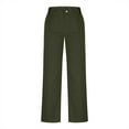 thumbnail image 6 of Women's Casual Cargo Pants High Waisted Comfortable Workwear Trousers For Daily Wear And Commuting With Pockets And Buttons, 6 of 8