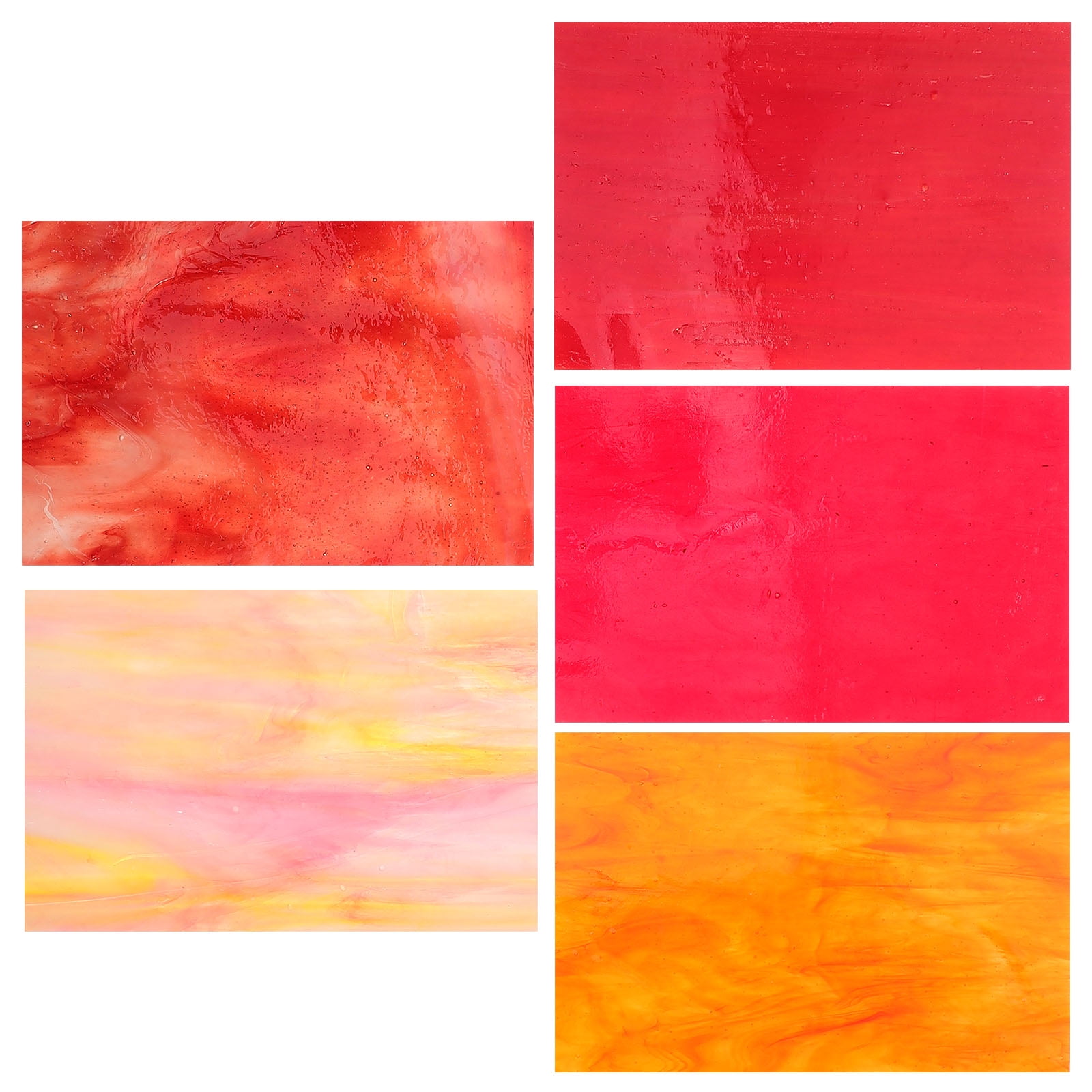 HOMEMAXS 4pcs Mosaic Tiles Diy Mosaic Making Material Mosaic Glass Pieces Mosaic Glass Sheet for Craft