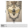 thumbnail image 4 of ARISTURING Modern Vintage French Queen Bee Throw Blanket Warm Ultra-Soft Micro Blanket for Bed Couch Living Room（Kids, 4 of 6