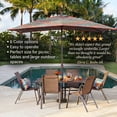 thumbnail image 6 of BrylaneHome 61/2' X 10' Oversized Rectangular Umbrella, 6 of 6