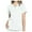 White, variant on Women Scrubs Tops Short Sleeve V Neck T Shirts with Poackets, S-2XL