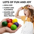 thumbnail image 2 of Giant Gumballs - 2 Inch Jumbo Bubble Gum Balls - 6 Pcs Mega Fruit Gumballs - Colossal Gumballs - Bubble Gum for Kids in Jar, 2 of 7