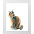 thumbnail image 1 of Shefranov, Olga 20x24 White Modern Wood Framed Museum Art Print Titled - Ginger Cat, 1 of 4