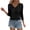 A1 Black, variant on Women's Eyelet V Neck Short Sleeve Top, Smocked Waist Crop Shirt, Fashion Summer Plain Casual T Shirt Blouse for Vacation, Party, Beach, Shopping, Daily Wear Blue M