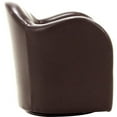 thumbnail image 3 of Fox Hill Trading Big Max 19"H Rodeo Fabric Swivel Barrel Chair in Brown, 3 of 4