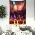 thumbnail image 3 of Fantasy House Decor Wall Hanging Tapestry, Fantasy Spot with Golden River in Mars with Nebula and Other Planets Solar Zodiac Theme, Bedroom Living Room Dorm Accessories, 60 X 80 Inches, by Ambesonne, 3 of 5