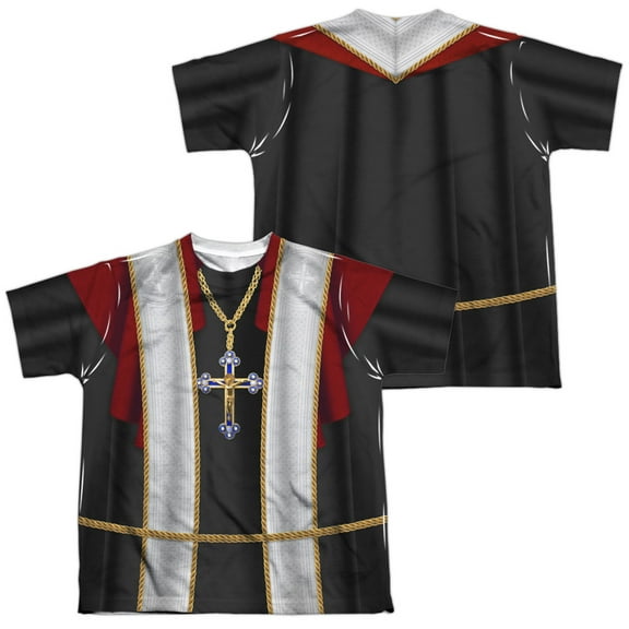 Priest (Front - Back Print) - Youth Short Sleeve Shirt - Large