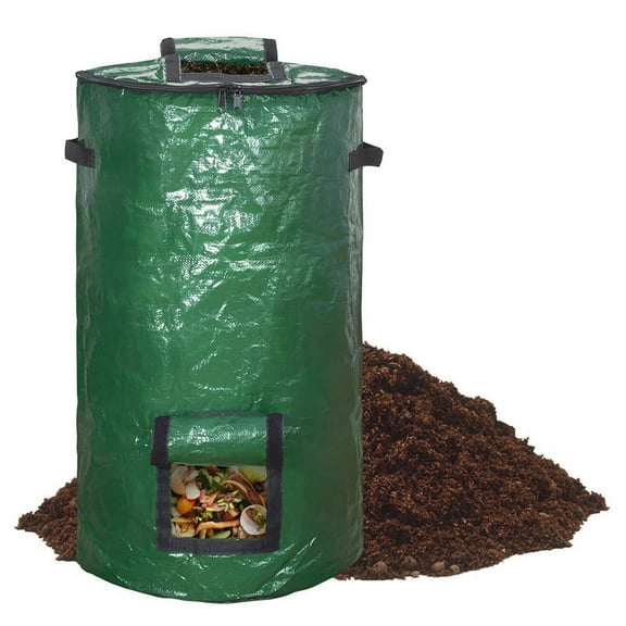 ckepdyeh Compost Bin Bag, Fermentation Sealable Compost Bucket Garden Leaf Waste Compost Bag