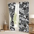 thumbnail image 3 of Manfei Abstract Camouflage Blackout Curtains Set of 2 (52x84 Each), Gray Camo Window Curtains, Military Patriotic Theme Curtains and Drapes, Luxury Home Decor, 3 of 6