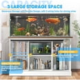 thumbnail image 5 of Haverchair 55-75 Gallon Large Fish Tank Stand with Power Outlet, Heavy Duty Aquarium Stand with Sliding Barn Doors & Storage Cabinet for 2 Fish Tank Turtle Tank Reptile Terrarium, 1300LBS Capacity, 5 of 9