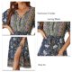 thumbnail image 5 of Vestido de manga corta,Vestido de manga corta de verano Vestido floral midi Vestido floral con cuello en V Calidad inigualable, 5 of 6